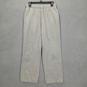 Automet Baggy Sweatpants Womens 28 Gray Fleece Lined Flat Front Drawstring